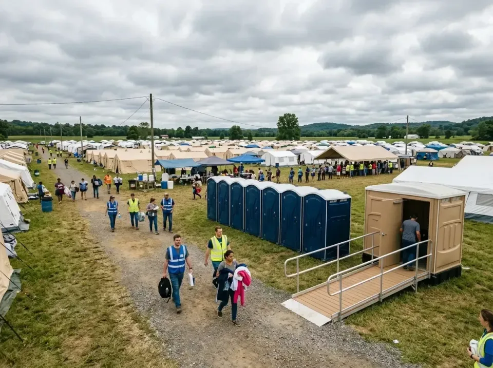 disaster-relief-camp-restrooms-010 — frequently asked questions, Dumpster & Portable Bathrooms Rental in Farmville, VA